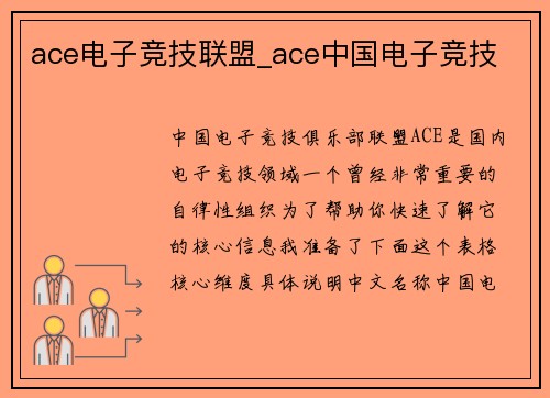 ace电子竞技联盟_ace中国电子竞技